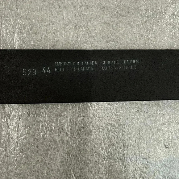 [Sz44]Men Black Horse Embossed Leather Snap Belt- EUC - Picture 7 of 8